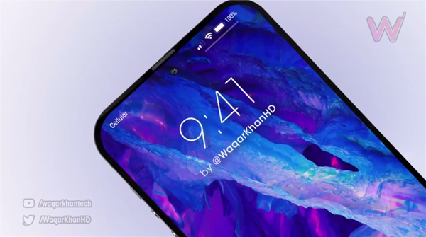 iPhone 14 Pro高清渲染图:感受下打孔屏