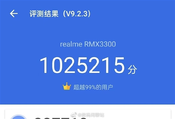 102.5万！骁龙8 Gen1首个联网跑分出炉：realme旗舰要用