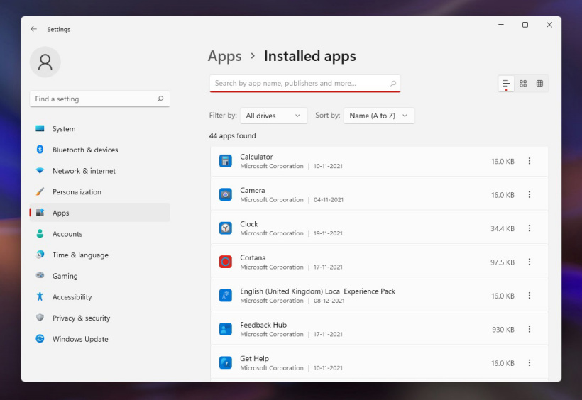 Windows 11设置