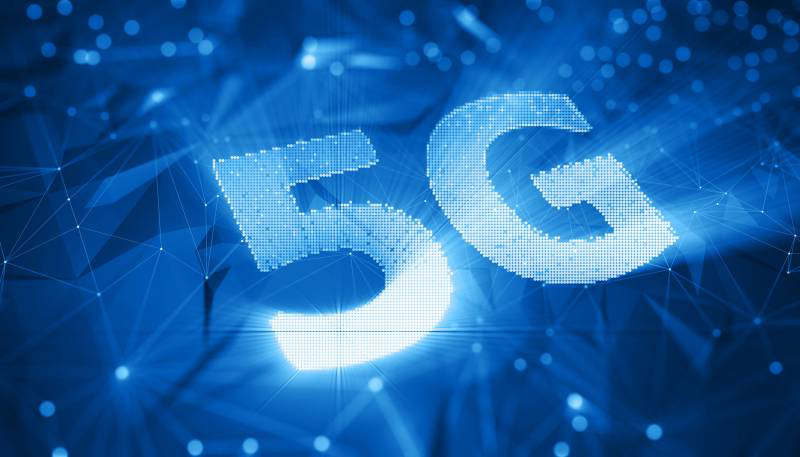 5G 渲染图，蓝色
