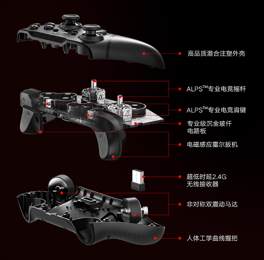 华为智选北通智能游戏手柄