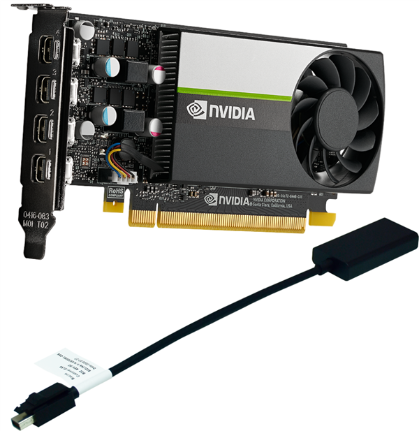 NVIDIA Quadro T1000开卖：支持4个4K显示输出 游戏性能等同GTX 1650