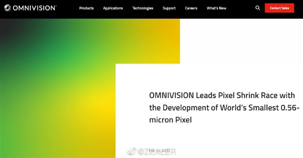 豪威发布世界最小0.56μm像素技术：台积电28nm、将打造2亿像素CMOS