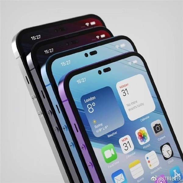 iPhone14系列最新渲染图来袭：挖孔又有变化 看完放心了