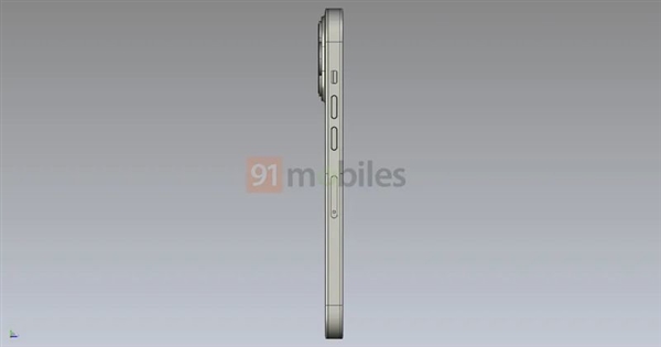 刘海屏拜拜!iPhone 14 Pro外观CAD渲染图曝光:感叹号挖孔、直角边框