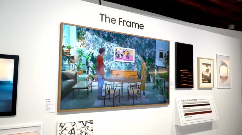 三星发布 2021 款 The Frame 画框电视： 24.9 毫米厚度，可伪装成墙面艺术品