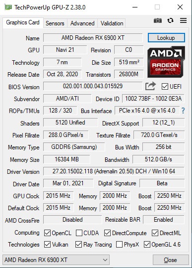 AMD 新款中端显卡 RX 6600 系列要来了，已获 GPU-Z 支持