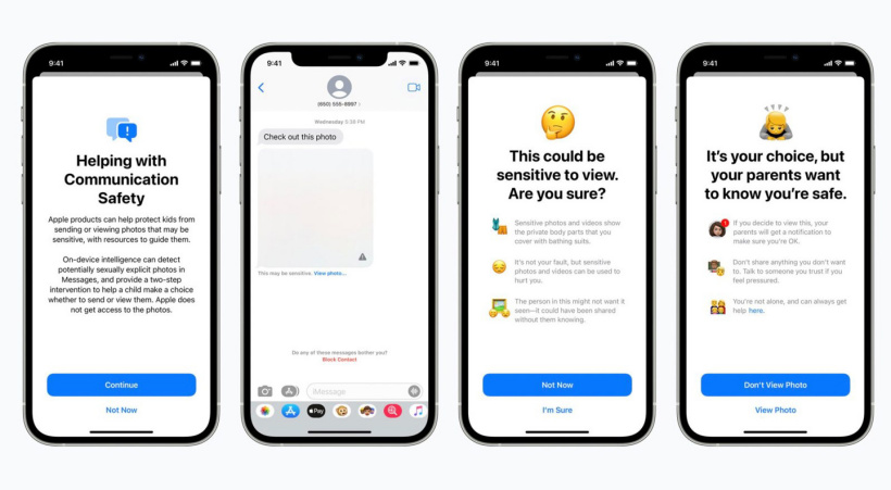 苹果宣布对儿童安全的全新保护措施：iMessage 短信警报、iCloud 照片扫描等，iOS 15 正式版后全面上线